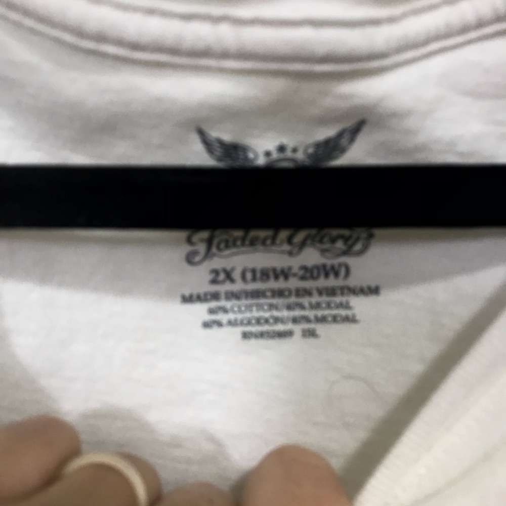 Classic White Long Sleeve Crewneck Top - Picture 2 of 3
